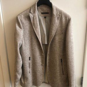 John Varvatos Tan Knit Blazer